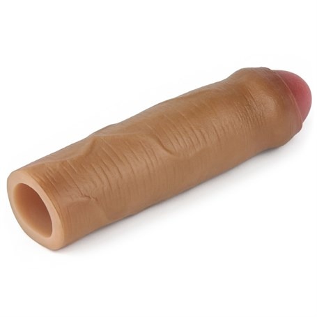 Premium Silikon Sünnetsiz Melez Penis Kılıfı - Görsel 2