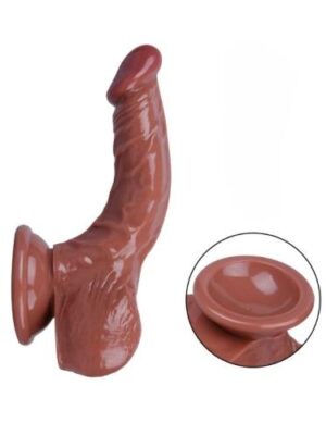 16.5cm eğik melez realistik dildo