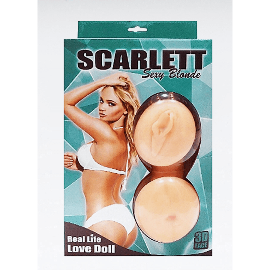 Scarlett gerçekçi sarışın şişme bebek