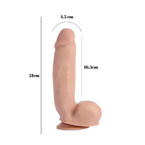 21cm Kıkırdaklı Gerçekçi Ten Dildo - Görsel 3