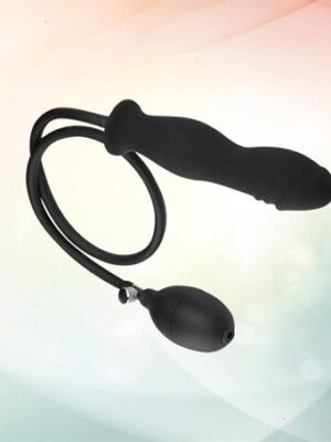 12 Cm Şişirilebilir Boğumlu Anal Plug Pompalı