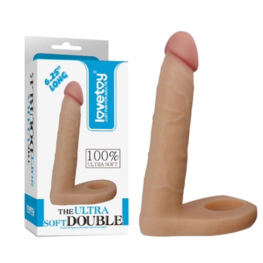 Soft Double Anal Dildo Penis 16cm