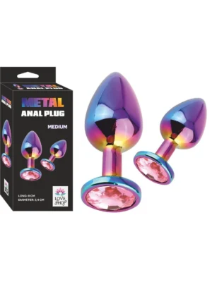 Mücevher Taşlı Çelik 8cm Anal Tıkaç