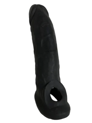 Testis kavramalı Siyah penis kılıfı