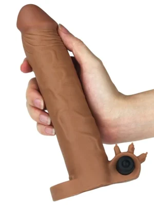 Titreşimli penis kılıfı 20 cm