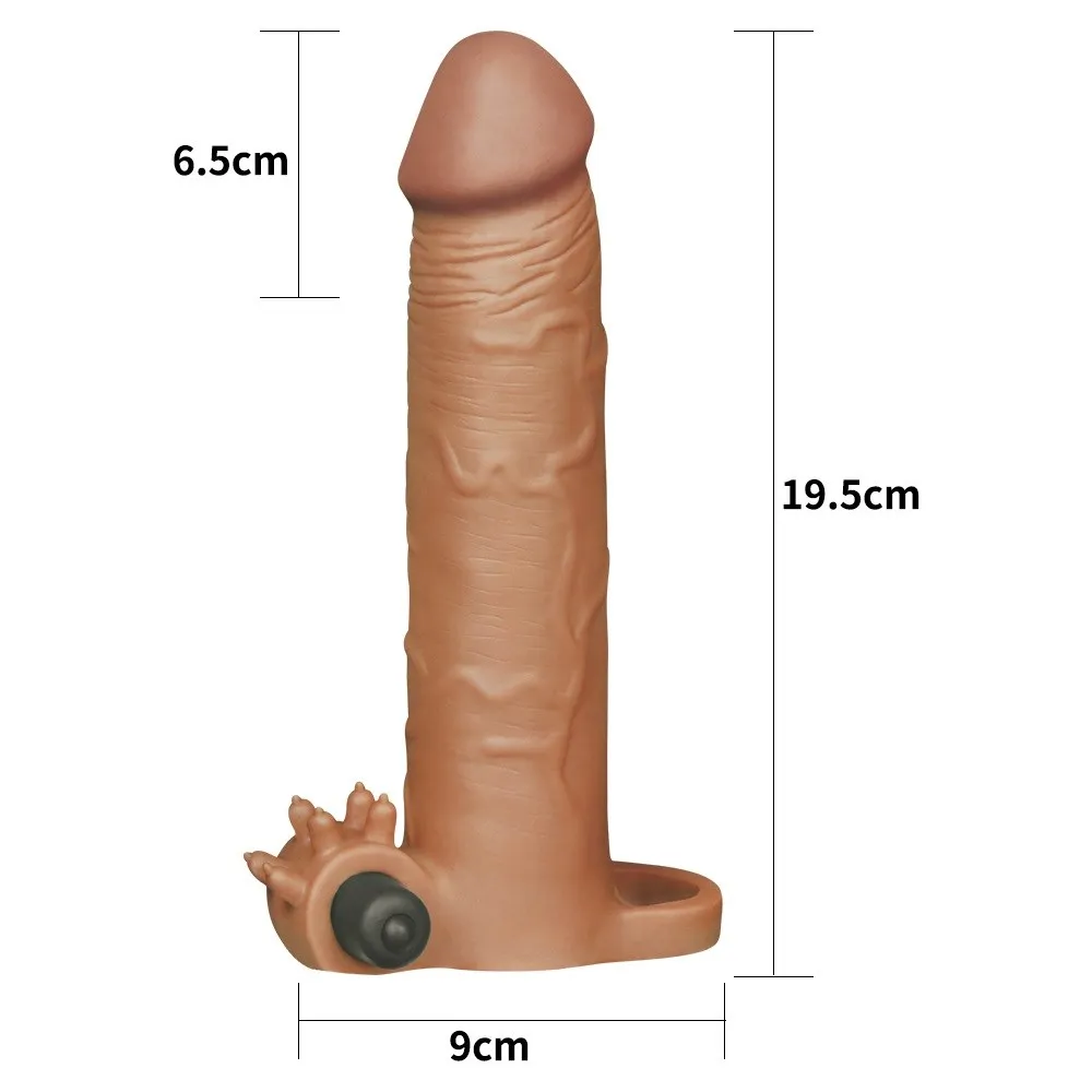 Titreşimli penis kılıfı 20 cm - Görsel 2