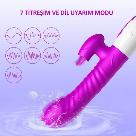 7 Dil ve Titreşim Uyarım Fonksiyonlu Isıtmalı Teknolojik Vibratör - Görsel 2